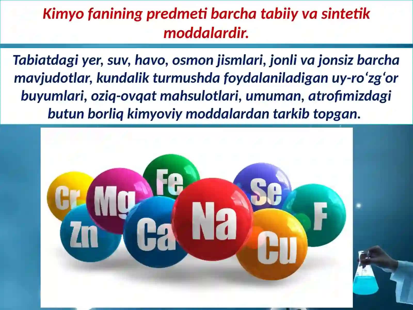 Kimyo fani va uning vazifalari fan sifatida rivojlanish tarixi 4