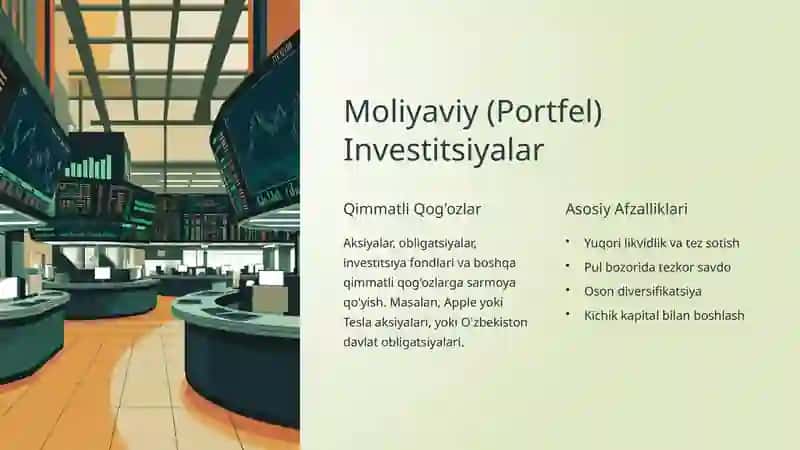 Karparativ Investitsiyalar va Ularning Turlari 4