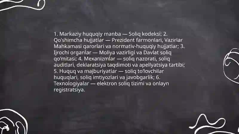 O'zbekistonda soliq tizimi va uning vazifalar 4