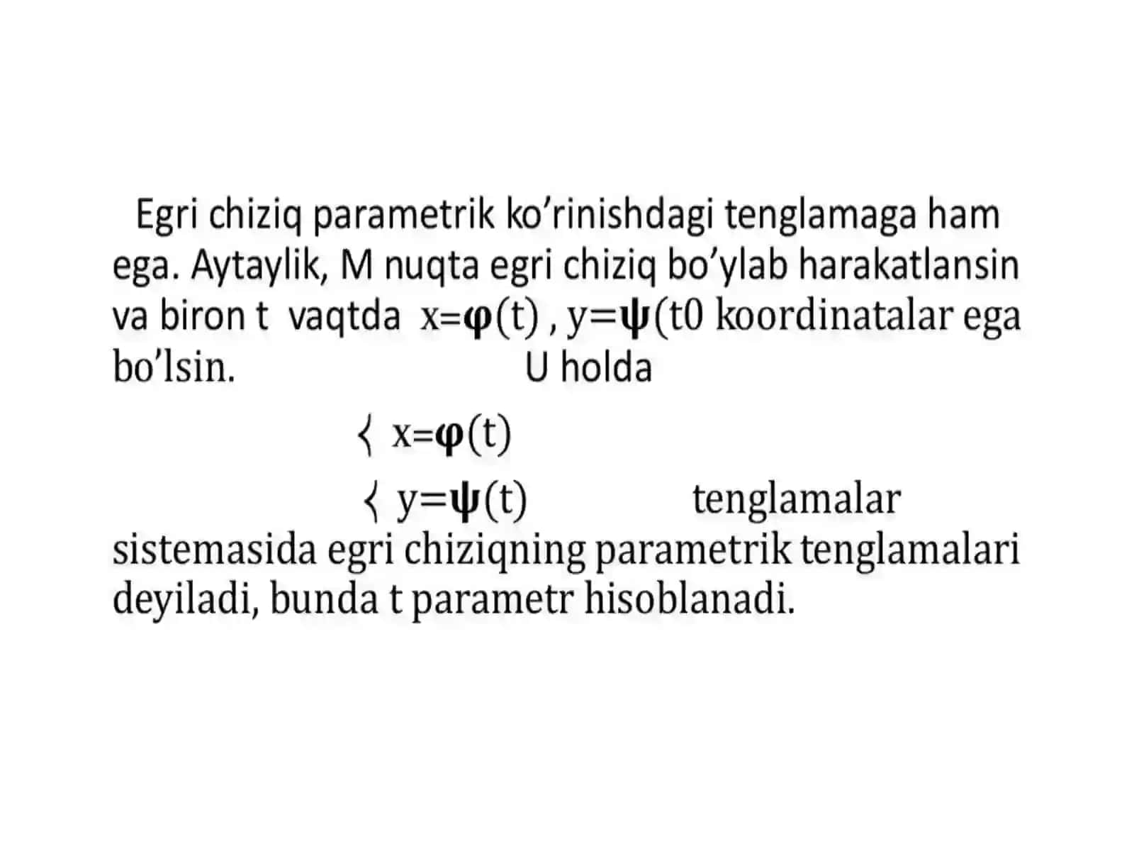 Tekislikda ikkinchi tartibli chiziqlar 4