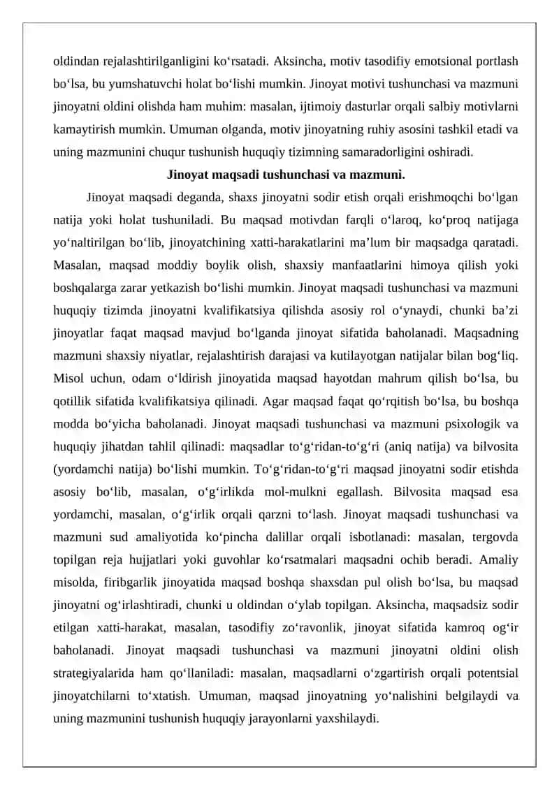 Jinoyat motivi va maqsadi 4