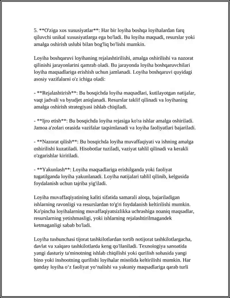 LOYIHA TUSHUNCHASI 4