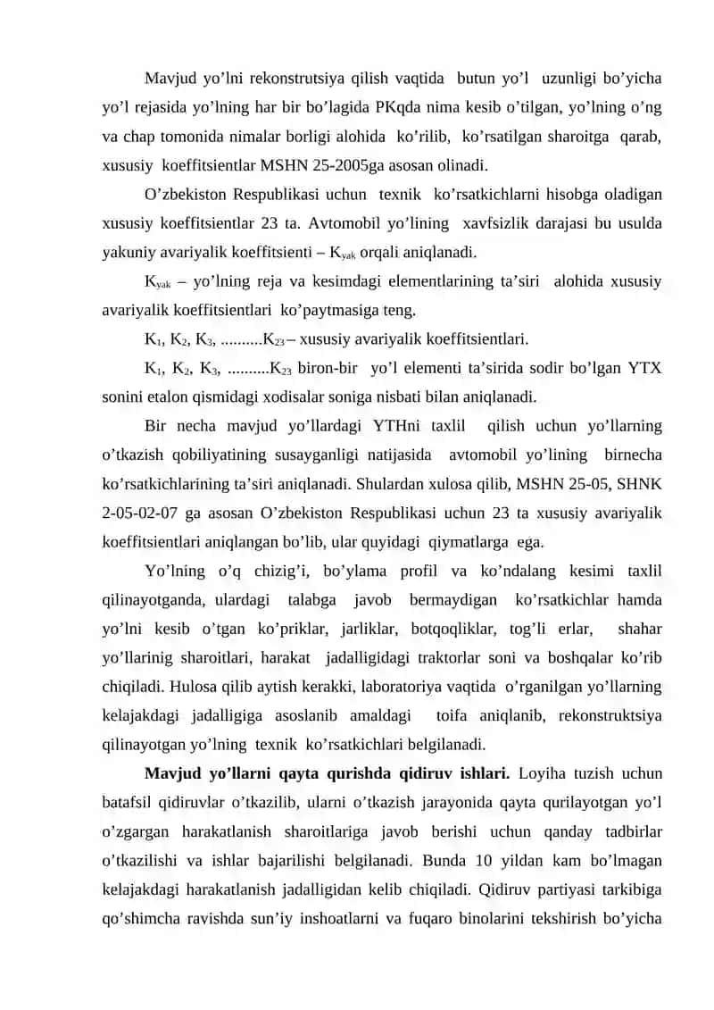 Avtomobil yo’llarini ta’mirlash va rekonstruktsiya 4