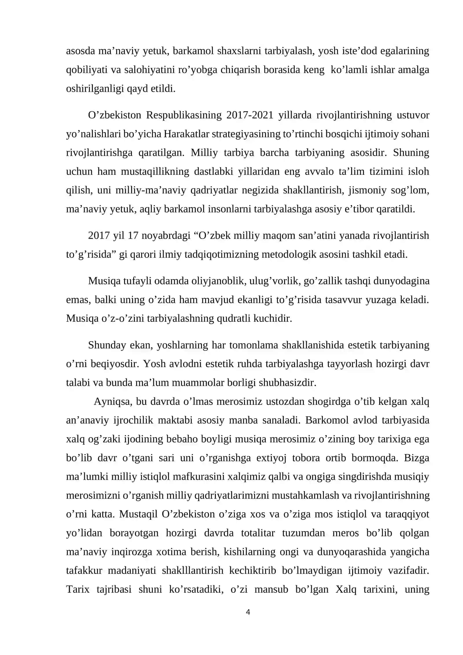 O’ZBEK XALQINING SHAKLLANISHI DAVRIDA MUSIQIY MADANIYATI 4