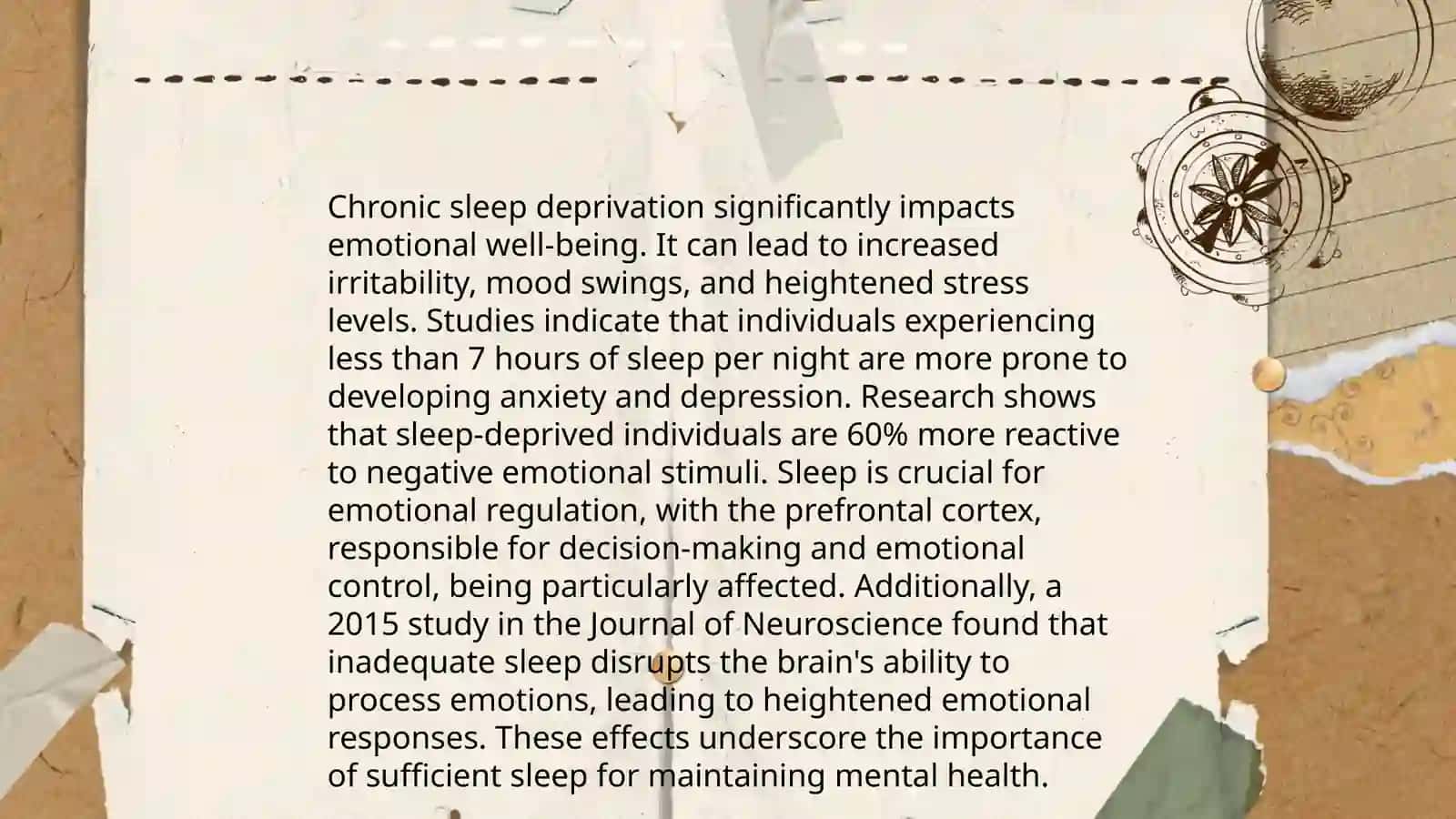 The influence of Sleeplessness 4