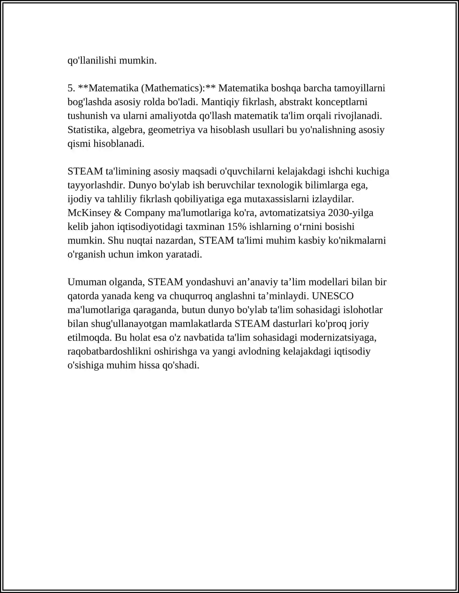 STEAM TA’LIM (STEAM EDUCATION) 4
