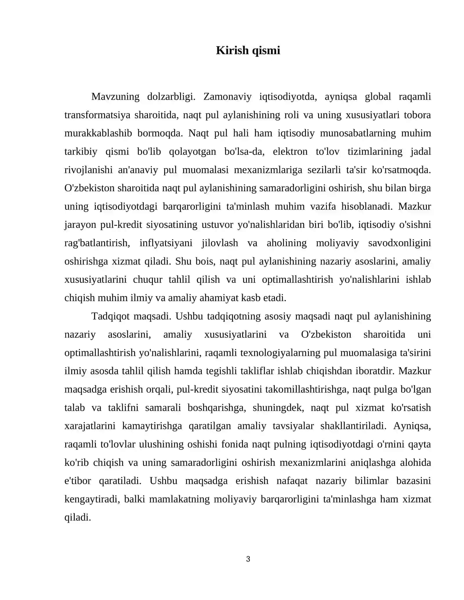 Naqt pul aylanishi va uning xususiyatlari 4
