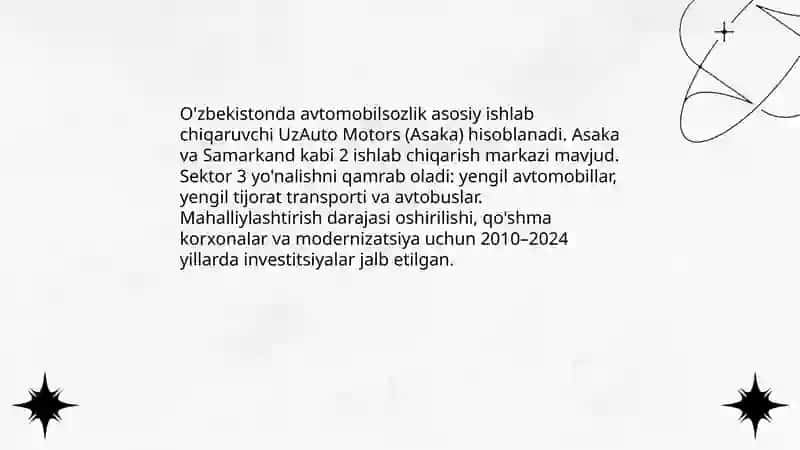 O'bekistonda mashinasozlik sanoati 4