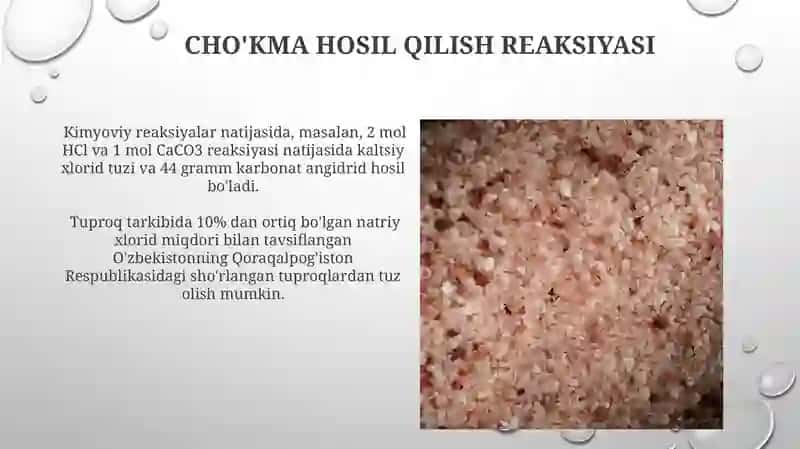 Metall gidroksidlarini kislotalar bilan ta'sirlashtirish 4