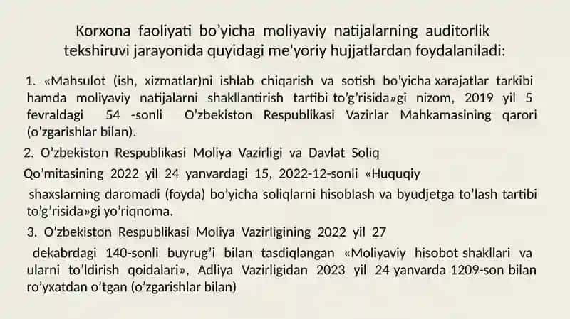 Moliyaviy natija audit 4
