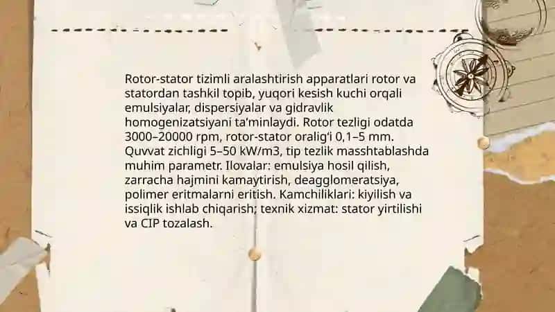 Zamonaviy aralashtirish apparatlari 4
