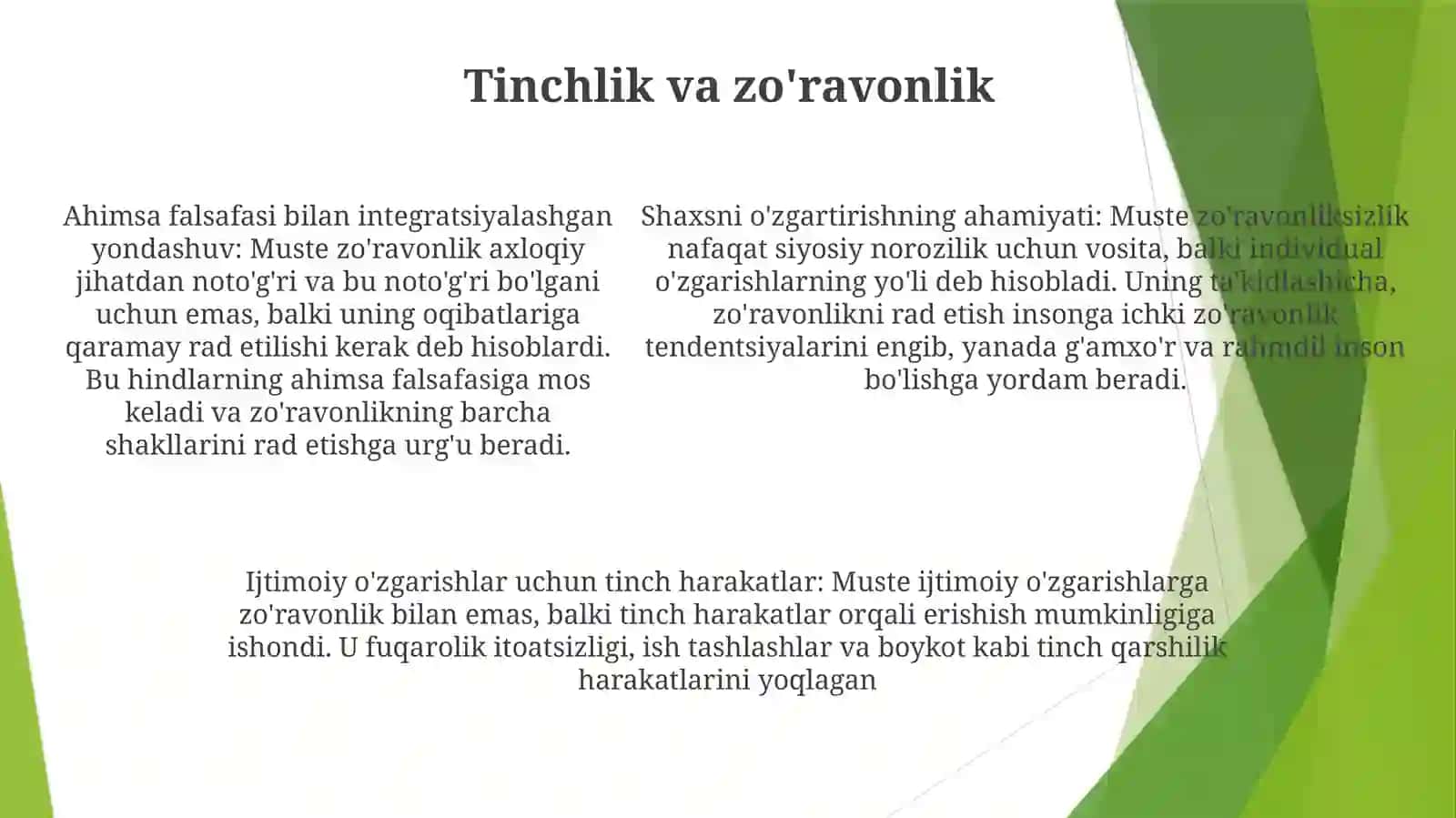 Muste Davrining Xususiyatlari 4