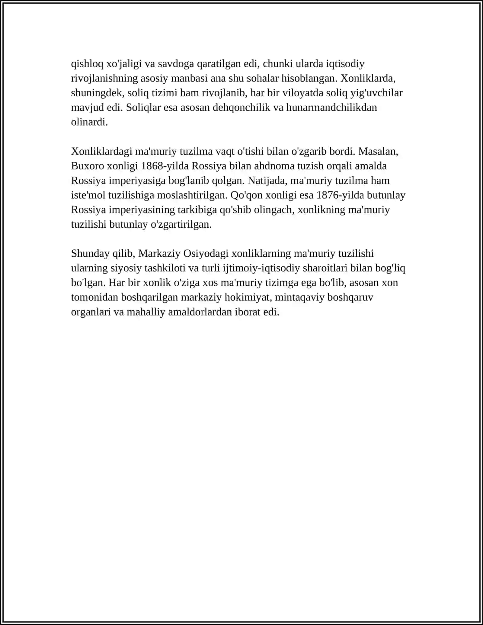 XONLIKLARNING MA'MURIY-HUDUDIY CHEGARALARI 4