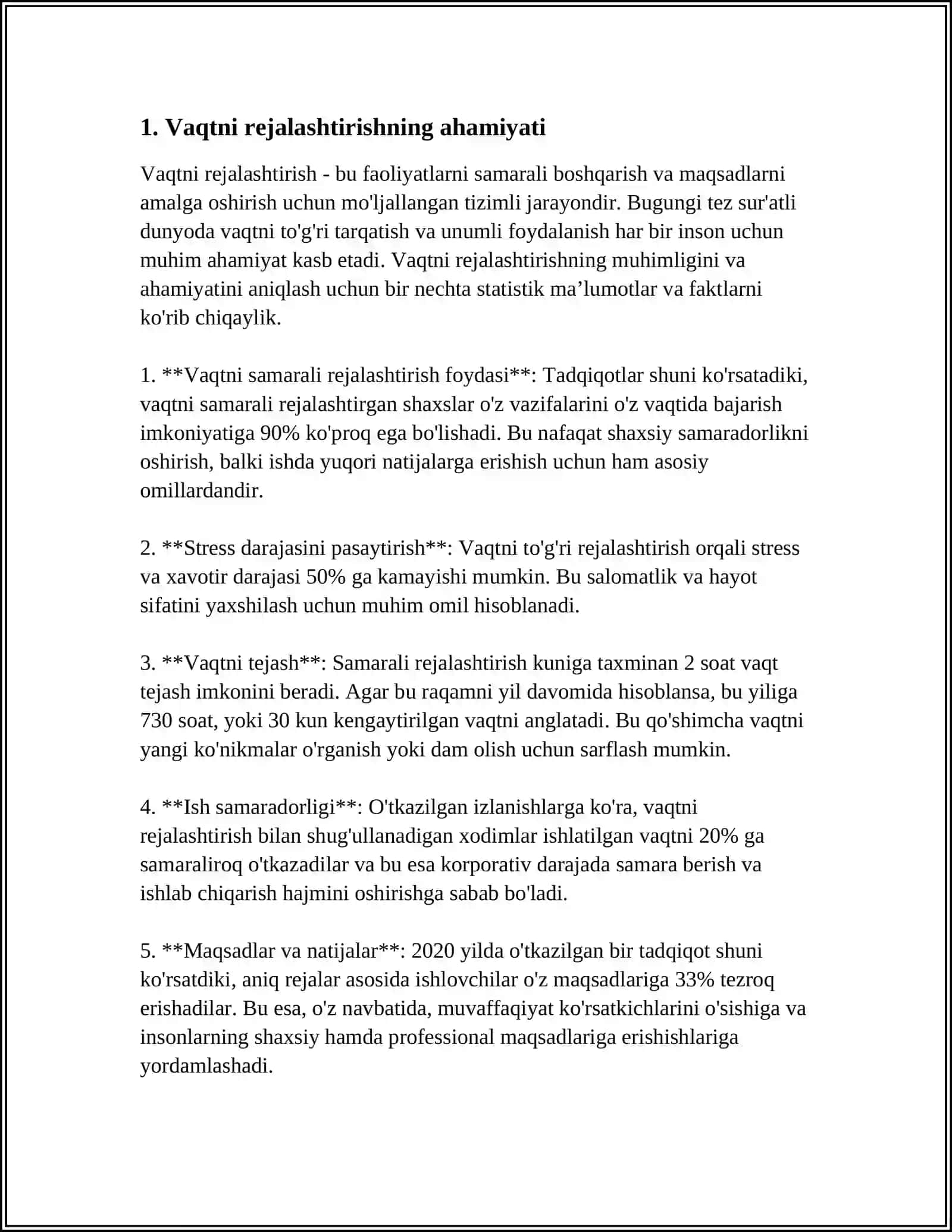 TAYM MENEJMENT ÕQISH VA ISHDA VAQTNI SAMARALI BOSHQARISH USULLARI 4