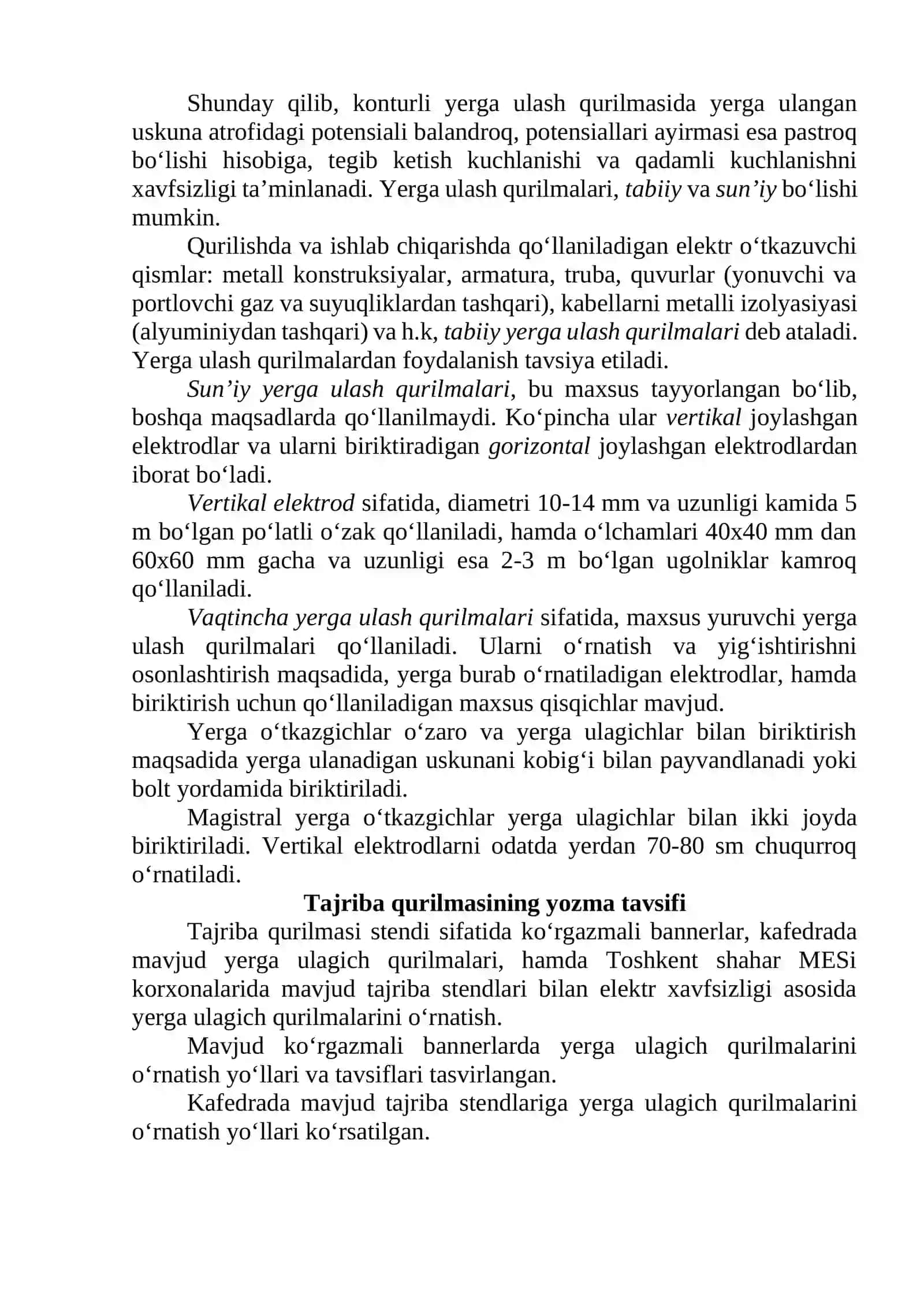 YERGA ULAGICHNI O‘RNATISH YO‘LLARI 4