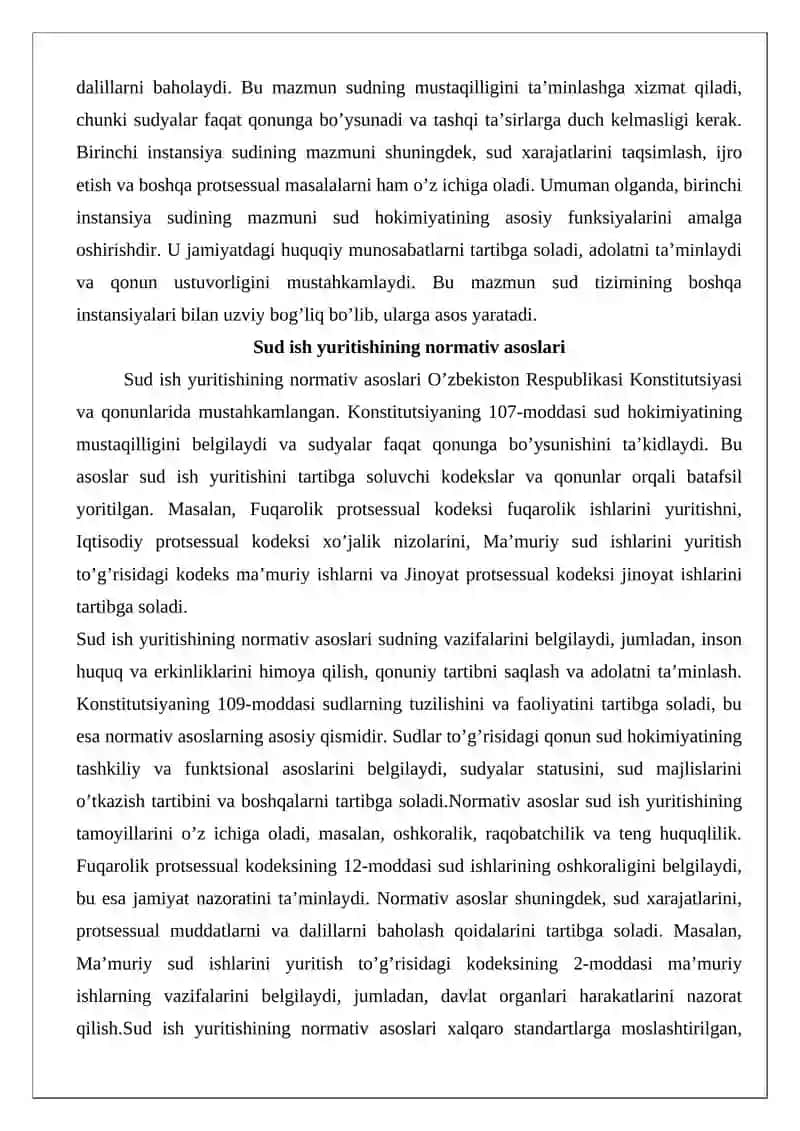 Birinchi instansiya sudida ish yuritish 4