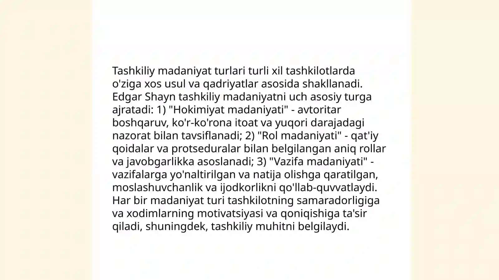 Biznesda tashkiliy madaniyat 4