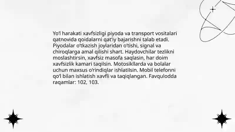 Hayot faolyati xavfsizligi 4