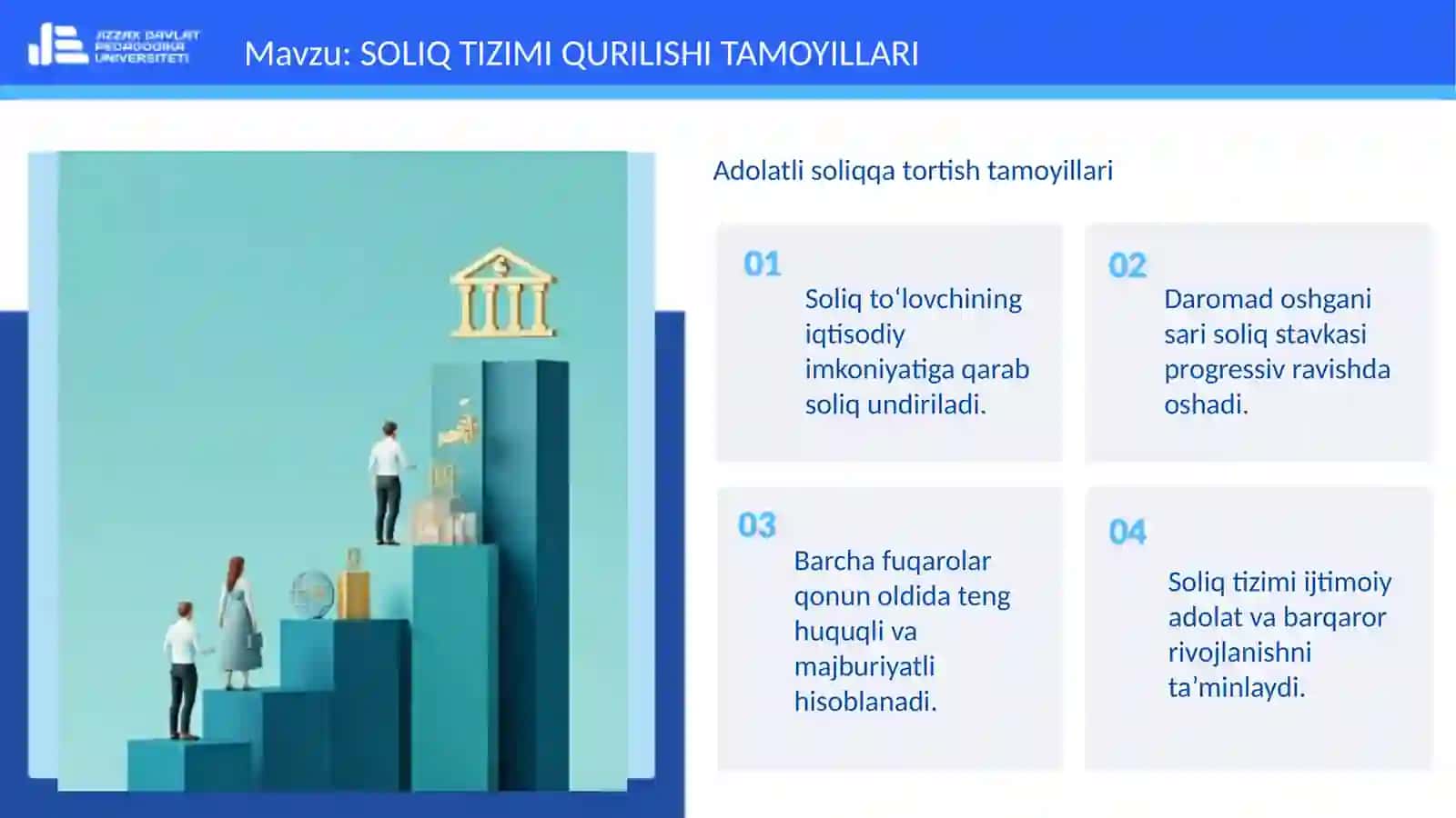 SOLIQ TIZIMI QURILISHI TAMOYILLARI 4