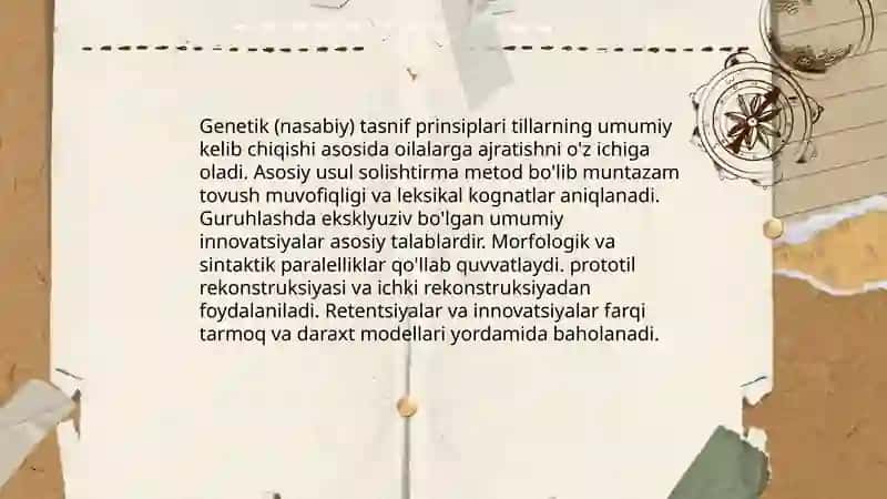 Dunyo tillari va tillar tasnifi 4