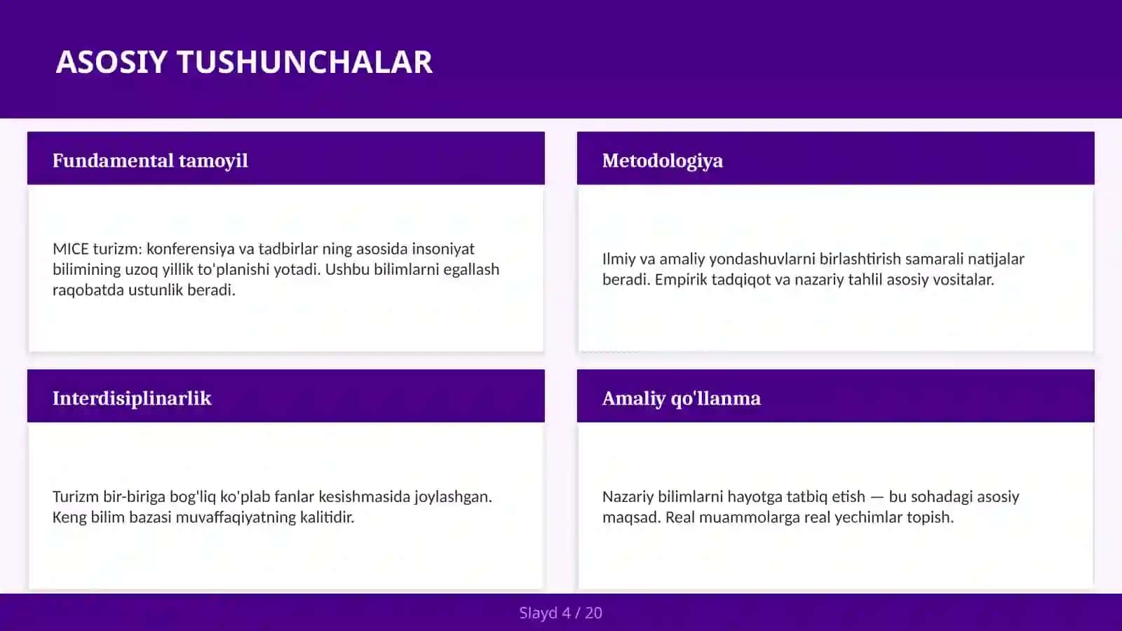 MICE turizm: konferensiya va tadbirlar 4