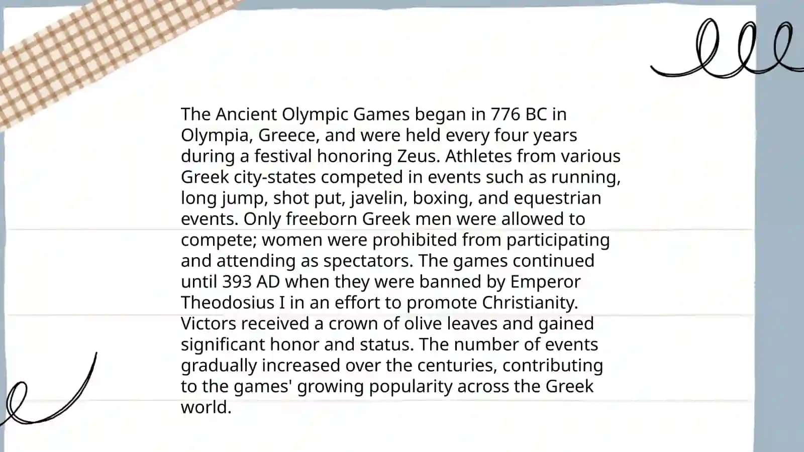 The Olympic Games 4