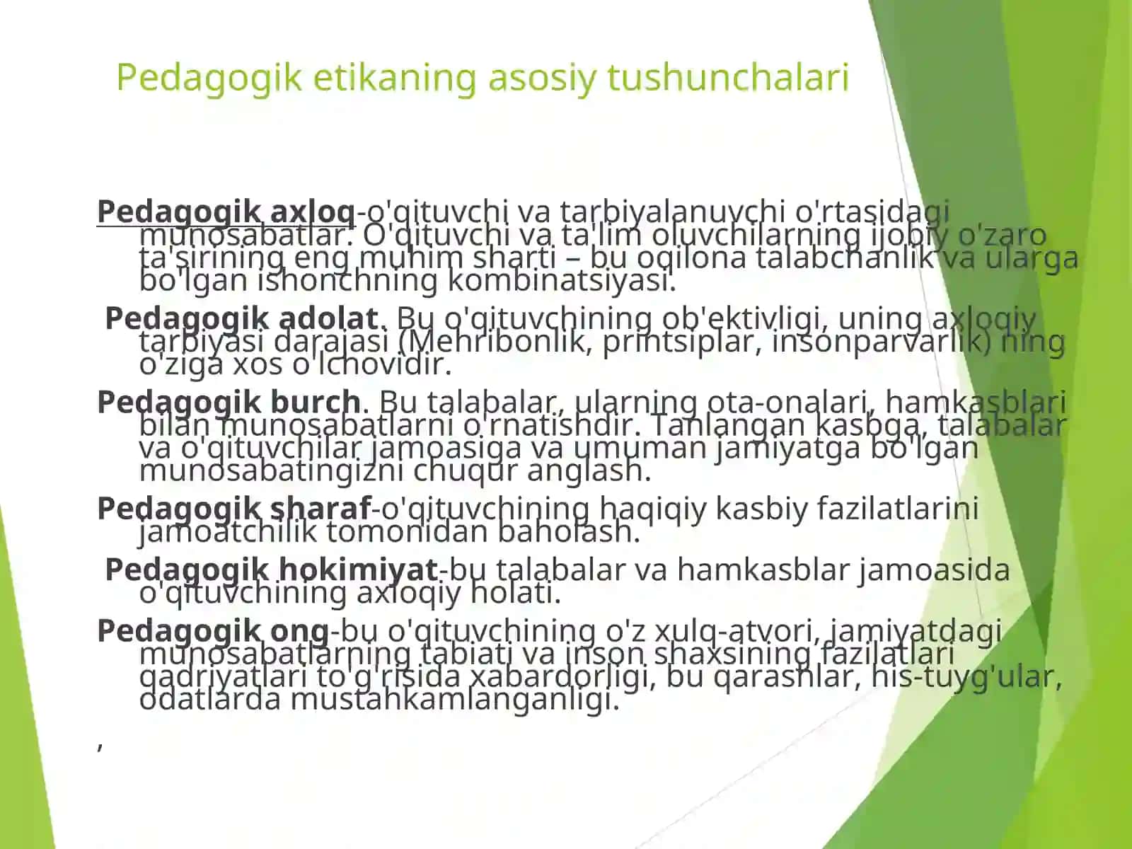 O’qituvchining kasbiy etikasi 4