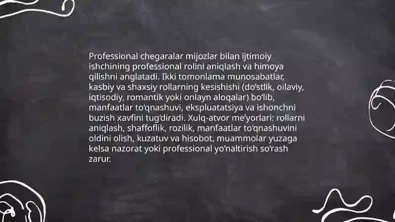 Ijtimoiy ishning odob va axloq muammolari 4