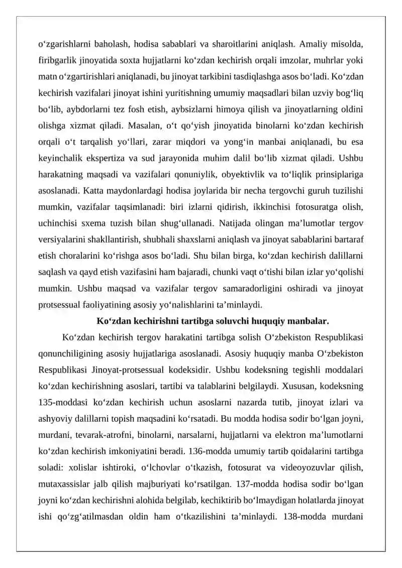 Ko‘zdan kechirish tergov harakati 4