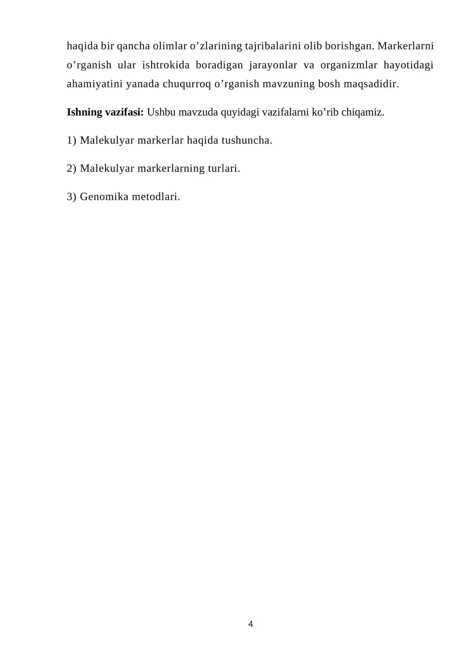 Molekular markerlar va ularning amaliyotda qo'llanilishi 4