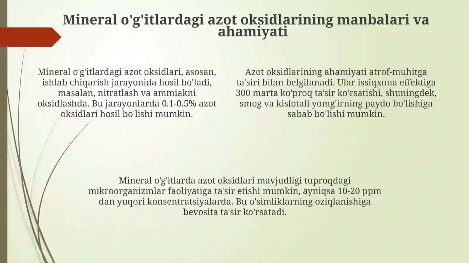 Mineralo'g'itlartarkibidanazotoksidlarinianiqlashusullari 4