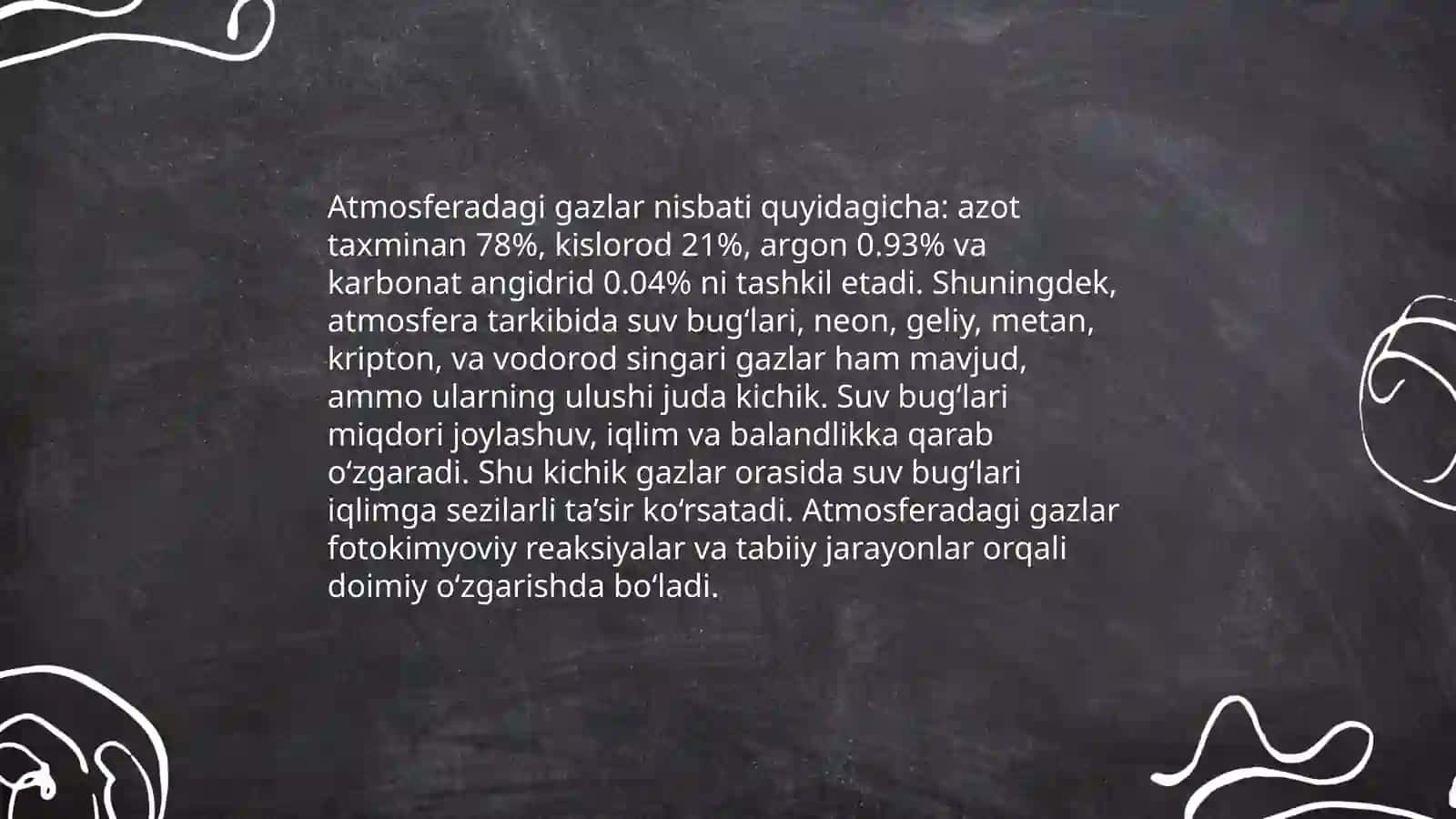 Atmosferaning kimyoviy tarkibi 4