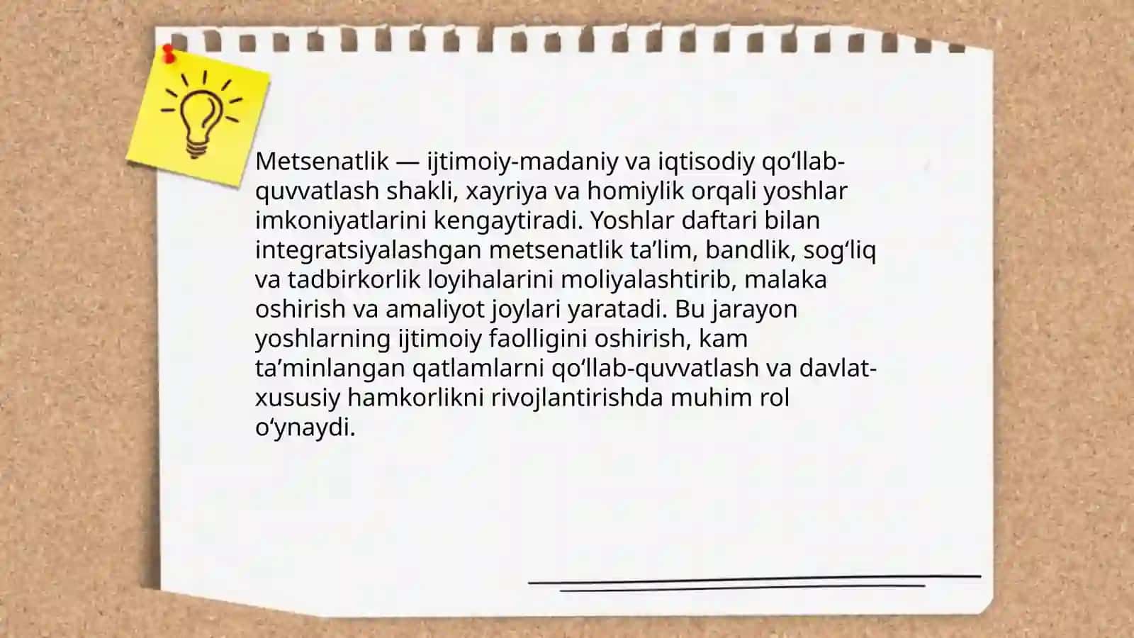 Yoshlar daftari va metsenatlik 4