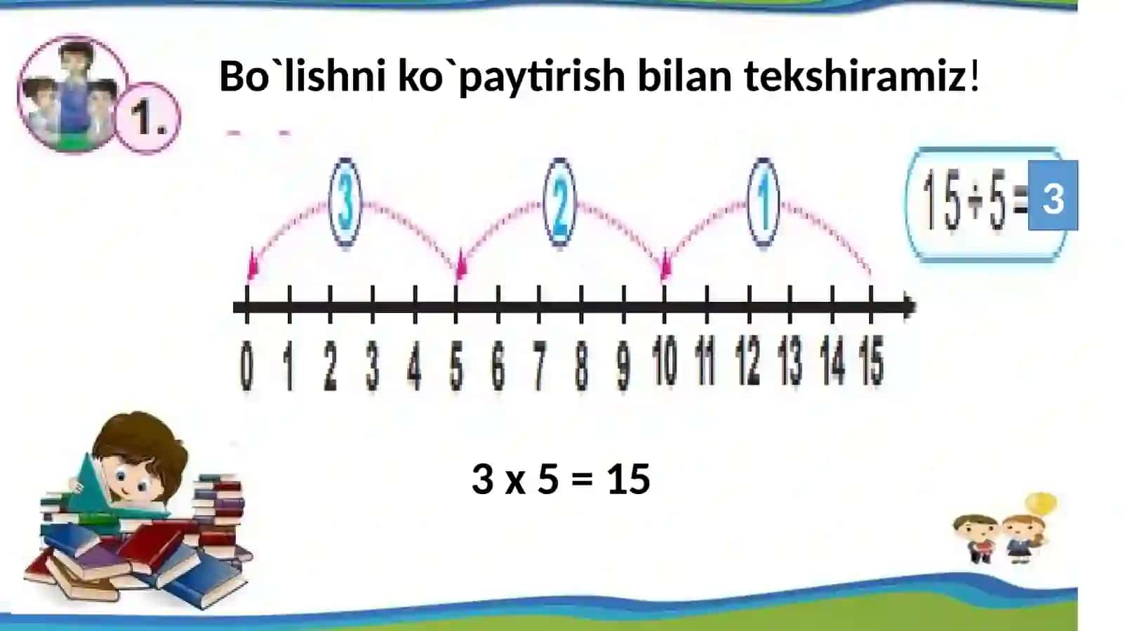 Ko`paytirish va bo`lish natijalarini tekshirish 4