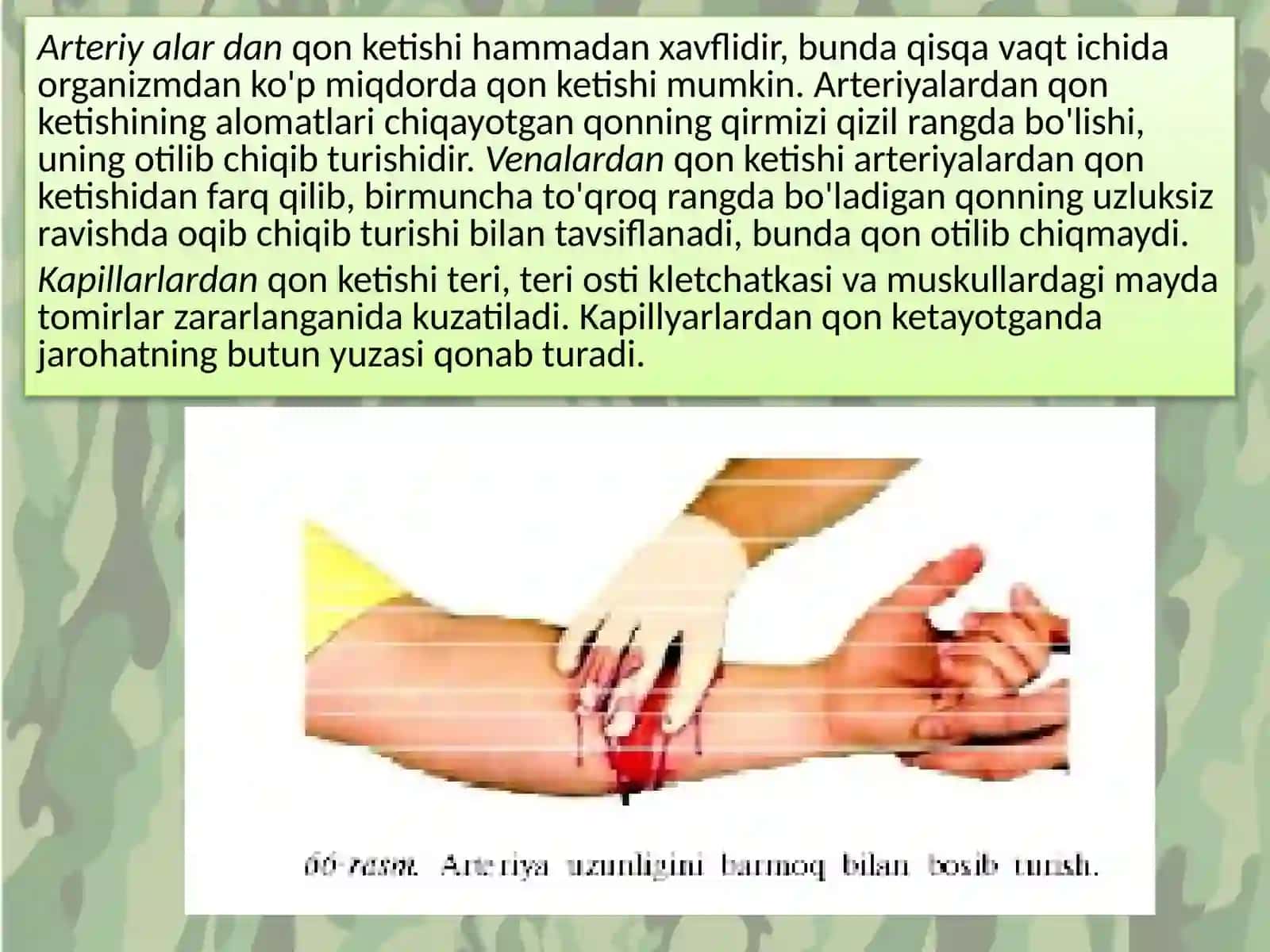 Qon ketish turlari 4