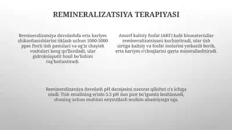 Kariesni davolash usullari 4