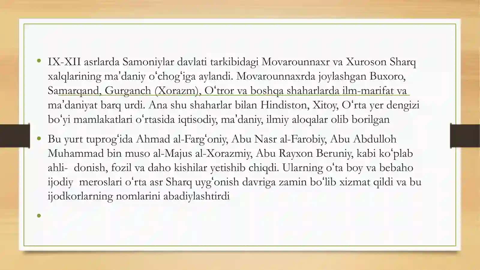 Ibn Sino merosining xalq tabobatidagi o'rni. "Tib qonunlari" asari 4