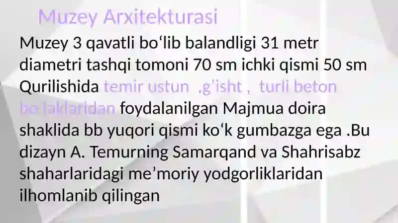 Temuriylar tarixi davlat muzeyi 4