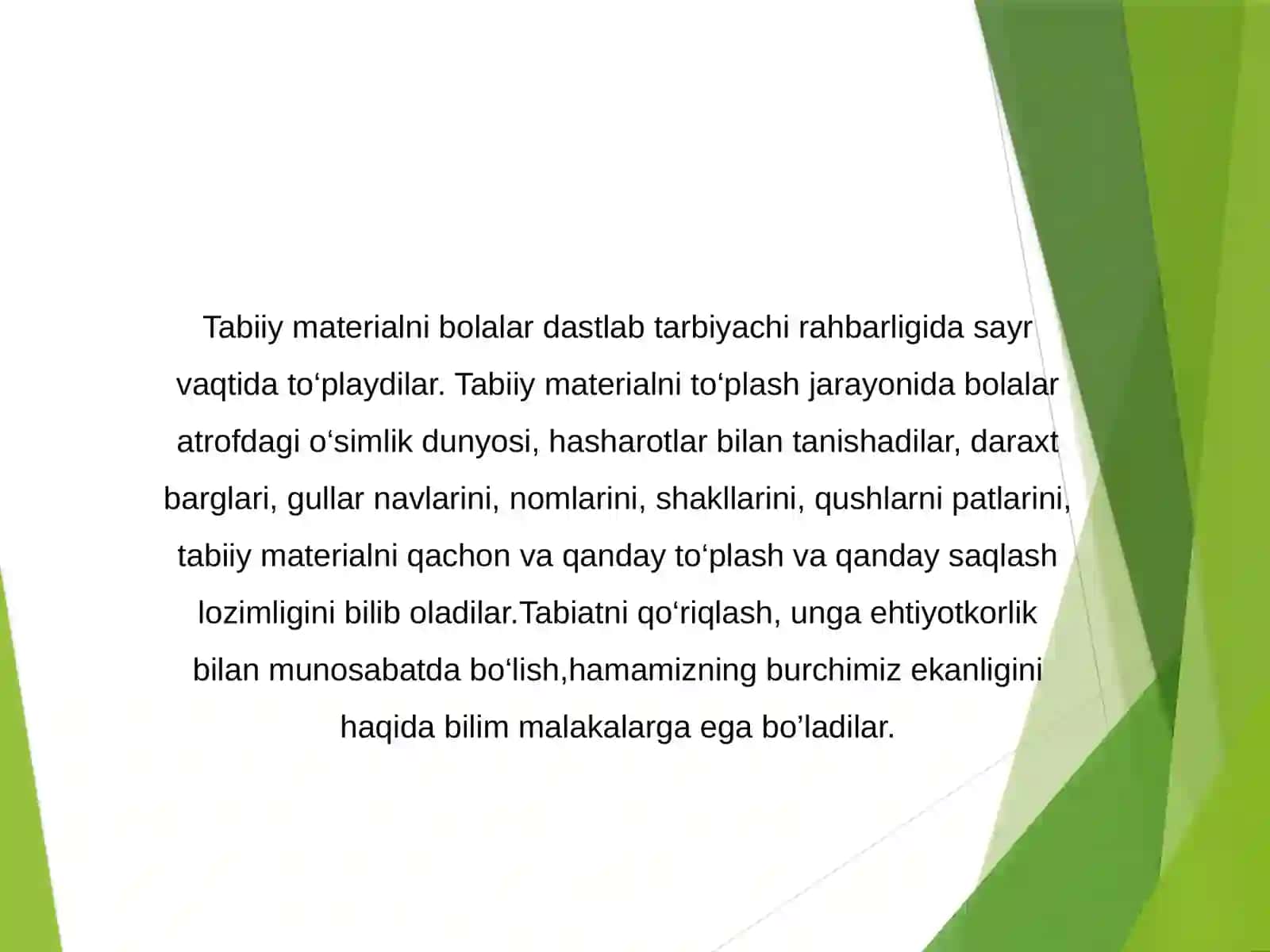 TABIIY BUYUMLAR BILAN ISHLASH USULLARI 4