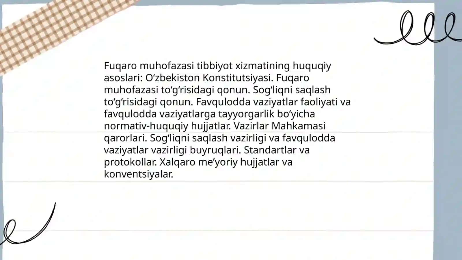 Fuqaro muhofazasi tibbiyot xizmati tuzulmalari, vazifasi, tashkiliy tamoyillar 4