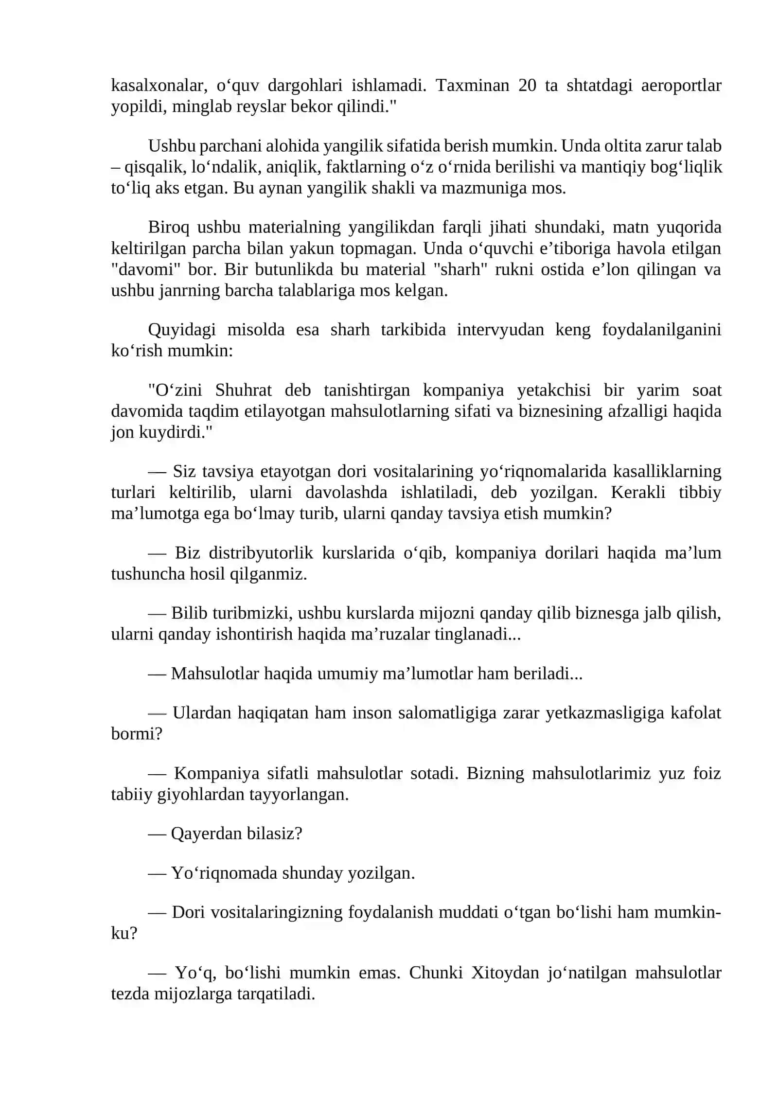 Sharhning maqsadi va vazifalari 4