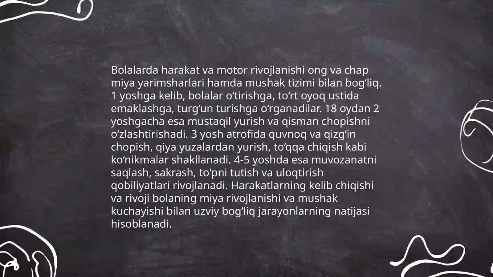 Ilk yoshdagi rivojlanishning o'ziga xos xususiyatlari 4