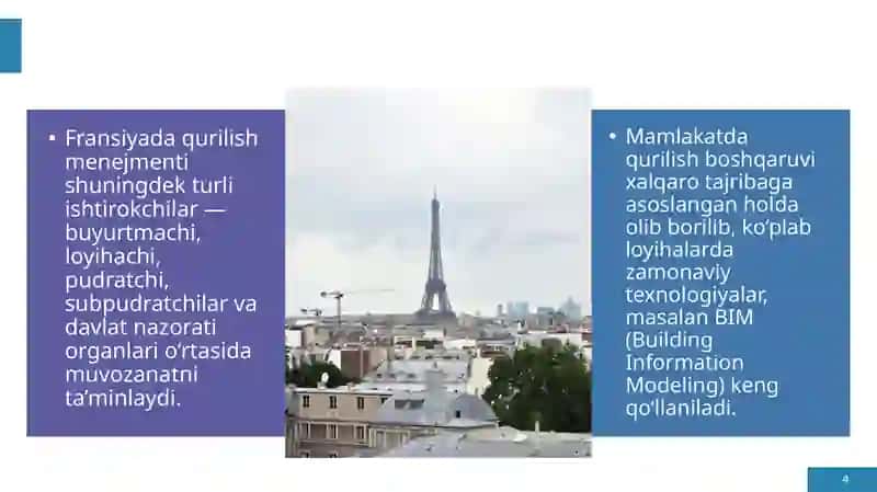 FRANSIYADA QURILISH MENEJMENTI 4