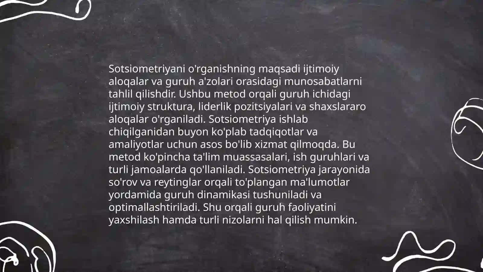 Satsiometriya metodikasi 4