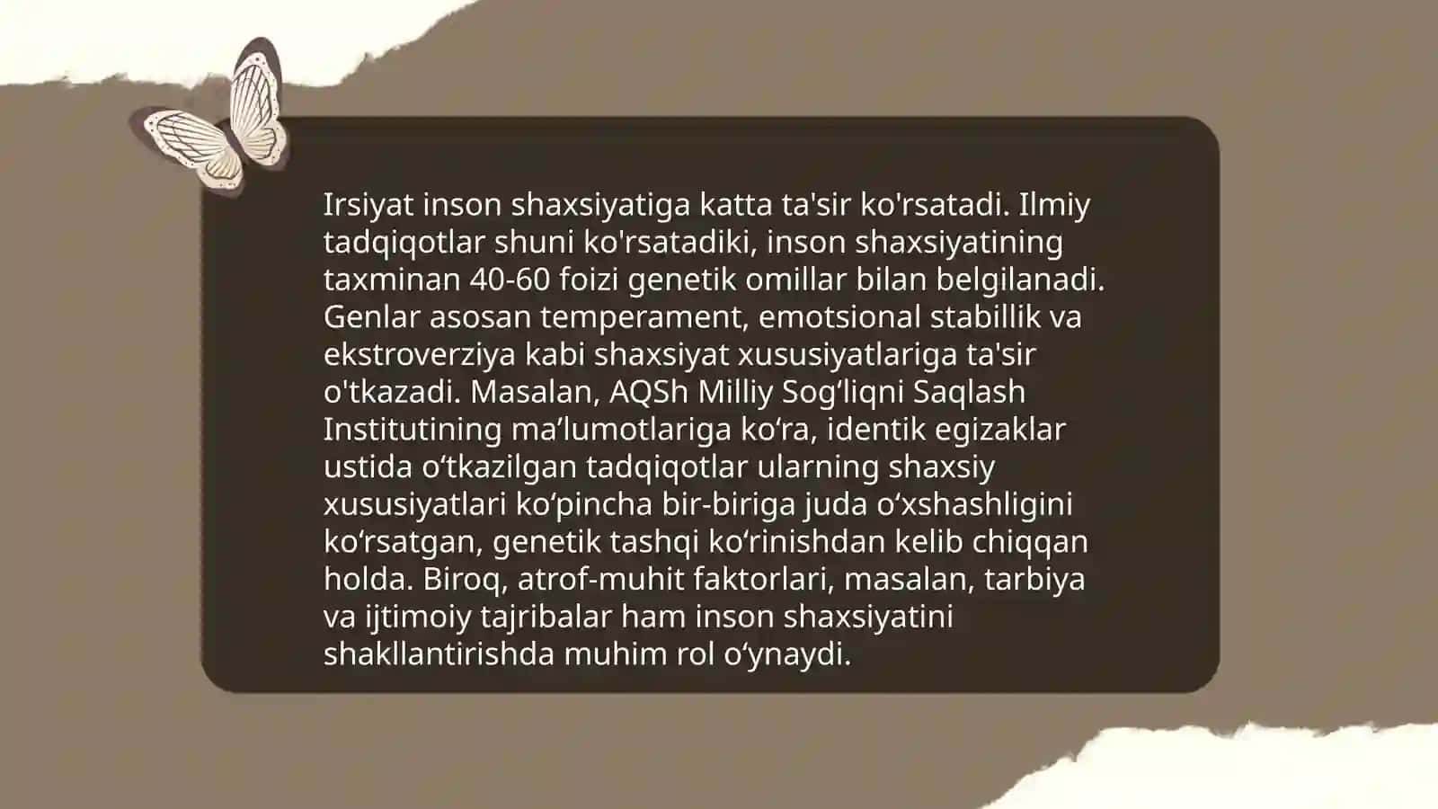 Xarakter va irsiyat.shaxs emotsiyasi 4