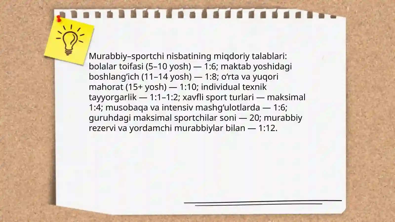 Trening guruhlarining miqdoriy tartibi 4