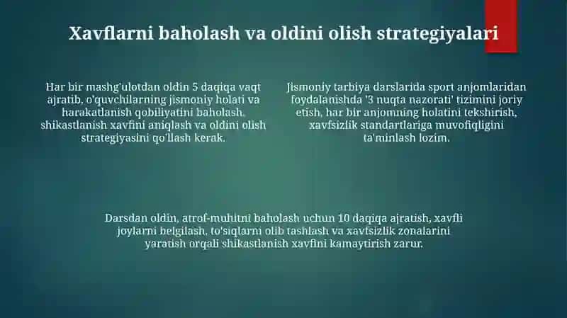Jismoniy tarbiya darslari 4