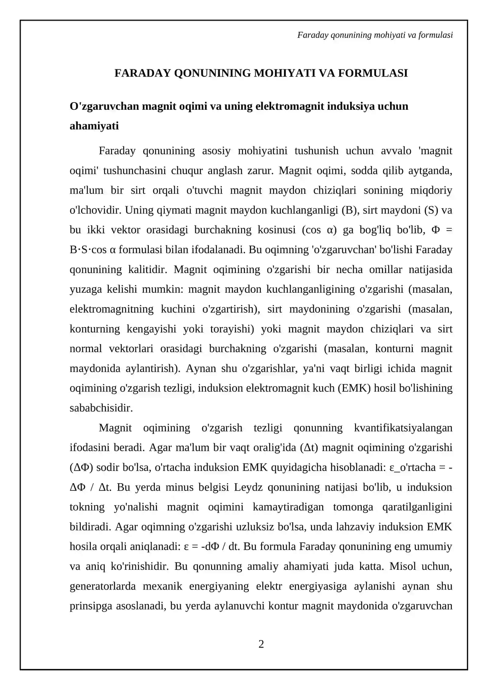 Elektromagnit induksiyasi qonuni 4