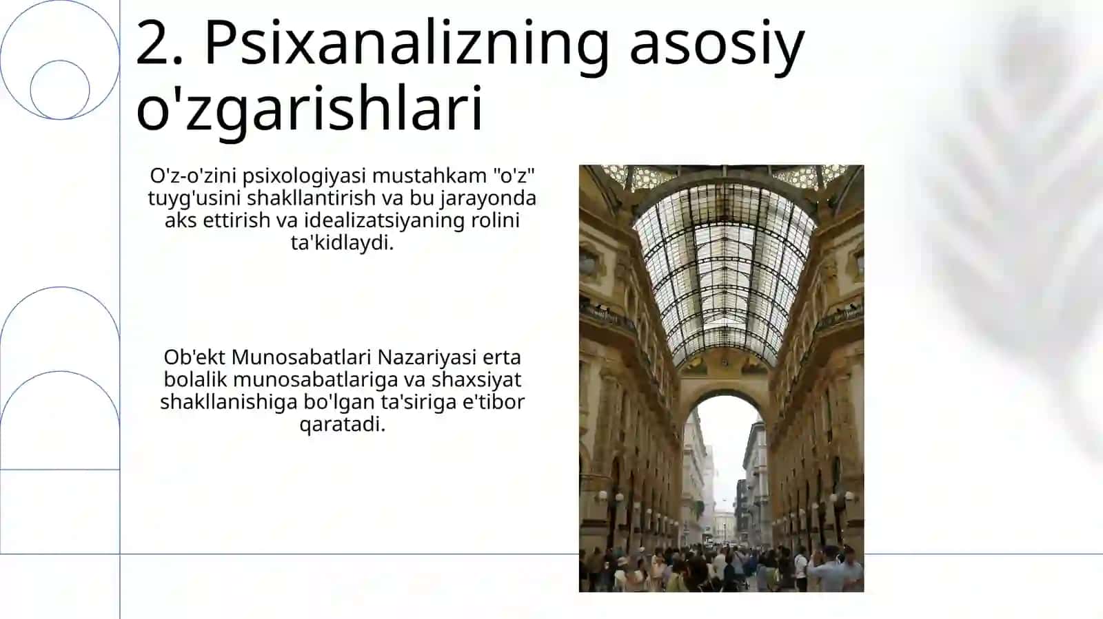 Klassik psixoanaliz va uning modifikatsiyalari 4