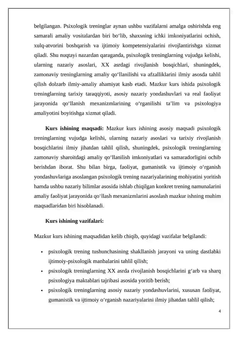 PSIXOLOGIK TRENINGNING KELIB CHIQISH TARIXI 4